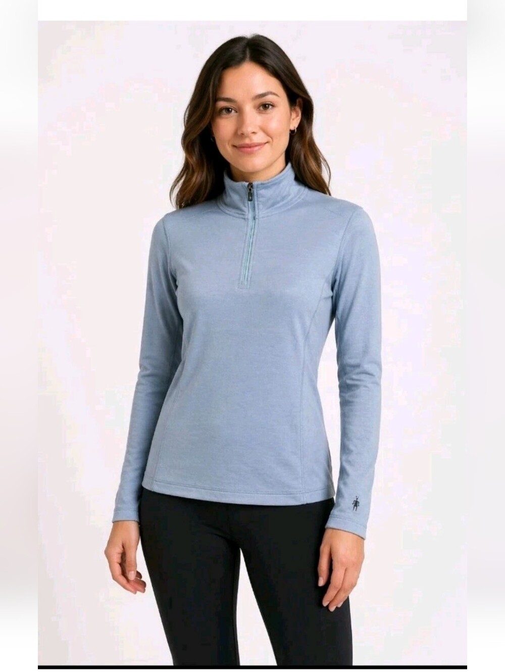 Smartwool Shirt Merino Wool 1/4 Zip Base Layer Top M Outdoor #7777